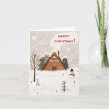Vouwbare wenskaart "Gezellig Kerstmis"