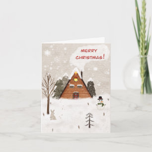 Vouwbare wenskaart "Gezellig Kerstmis" Kaart