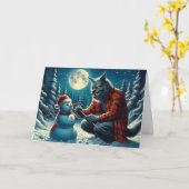 Vouwbare wenskaart kaart (Gele Bloem)