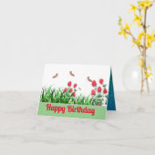 Vouwbare wenskaart kaart (Gele Bloem)