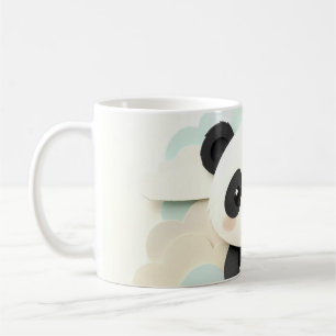 Vouwde Baby Panda Mooie Origami Koffiemok