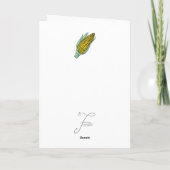 Vouwde Wenskaart Kaart (Achterkant)