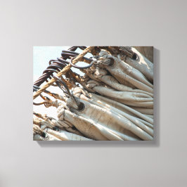 Vouwen van Zeil Canvas Afdruk