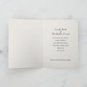 Vouwen Zwart  boek bruiloft uitnodiging (Binnen)