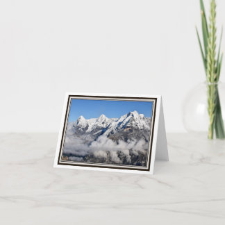 Vouwend Wenskaart - het Toenemen Wolken in de Kaart