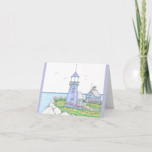 Vouwertje met Vuurtoren Kaart