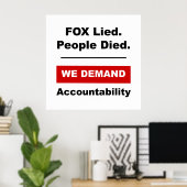 VOUWGELD. Mensen stierven. Poster (Thuiskantoor)