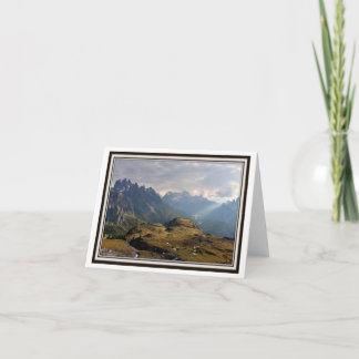 Vouwgroetkaart – De Italiaanse Alpen! Kaart