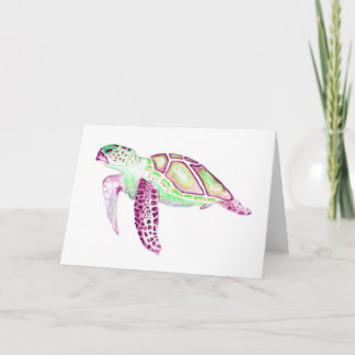 Vouwkaart Groene Schildpad 13x18cm Kaart