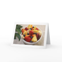 Vouwkaart met fruitkom