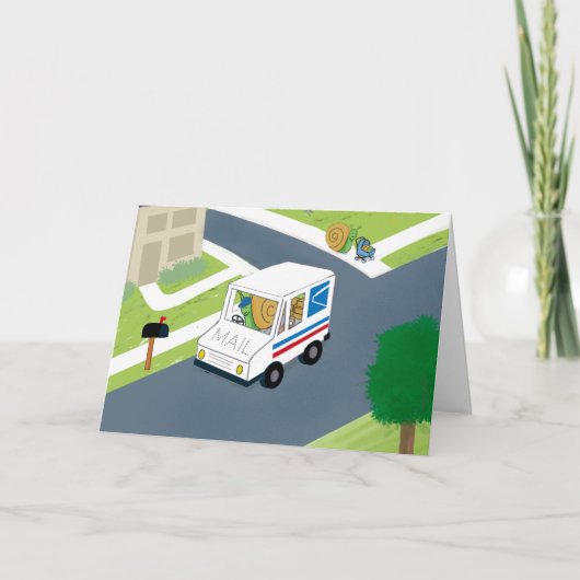 Vouwkaart met groet kaart (Voorkant)