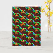 Vouwkaart met groet kaart (Gele Bloem)