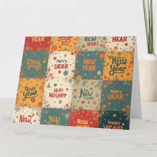 Vouwkaart voor Nieuwjaar Kaart