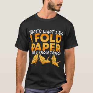 Vouwpapier en Know Things Origami Master Origa T-shirt
