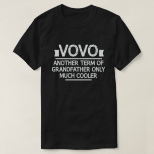 Vovo Definition Funny Betekenis Cool Grandpa Gift T-shirt