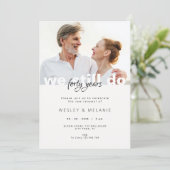 Vow Renewal Invitation - We Still Do with Photo (Debout devant)