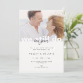 Vow Renewal Invitation - We Still Do with Photo (Debout devant)
