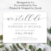 Vow Renouvellement Invitation Élégante Nous Faison