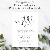 Vow Renouvellement Invitation Moderne Nous Le Fais