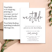 Vow Renouvellement Invitation Moderne Nous Le Fais