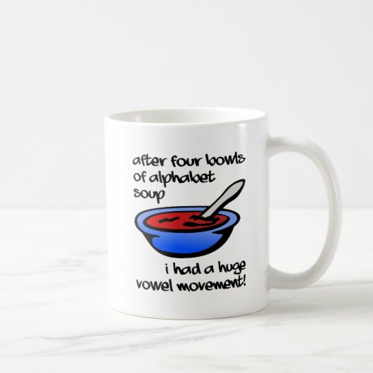Vowel Mouvement drôle Mug (Droite)