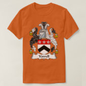 Vowell Coat of Arms Family Crest T-shirt (Design voorkant)