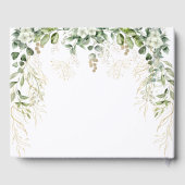 Vows d'or : Un livre d'hôtes Mariage botanique (Verso)