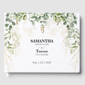 Vows d'or : Un livre d'hôtes Mariage botanique (Recto)