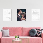 Vows et photo du Mariage du couple marié (Salon)