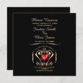 Vows Traditionnels Enregistrer La Carte Date (Devant / Derrière)