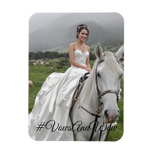#VowsAndWowFlexible Photo Magnet (Vertical)