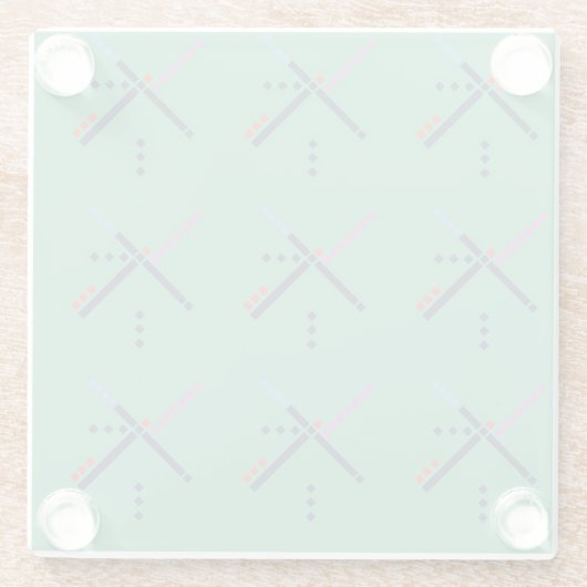 VOX-luchthaventapijt | A Waardevolle ruggengraat Glazen Onderzetter (Achterkant)