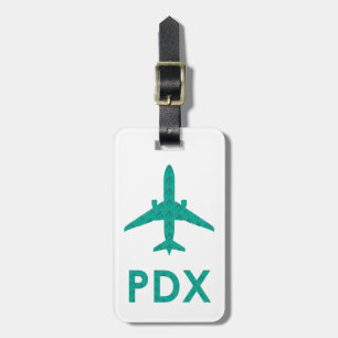 VOX-luchthaventapijt PORTLAND Bagagelabel