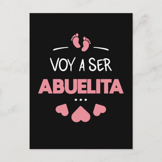 Voy a ser abuelita briefkaart (Voorkant)