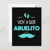 Voy a ser abuelito briefkaart (Voorkant / Achterkant)