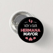 Voy a ser hermana mayor ronde button 3,2 cm (Voorkant /achterkant)