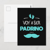 Voy a ser padrino briefkaart (Voorkant / Achterkant)
