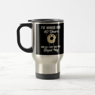 Voyage 40 Anniversaire de travail Appréciation cadeau Mug
