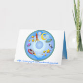 Voyage 5ème de l'espace. Carte d'anniversaire (Dos)
