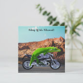 Voyage à la retraite Invitation de la fête de moto (Debout devant)