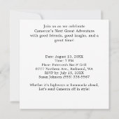 Voyage à la retraite Invitation de la fête de moto (Dos)