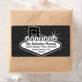 VOYAGE À Las Vegas AVEC Étiquette de adresse étoil (En situation)