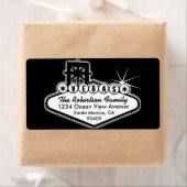 VOYAGE À Las Vegas AVEC Étiquette de adresse étoil (En situation)