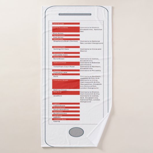 Voyage à Londres (Serviette de bain)