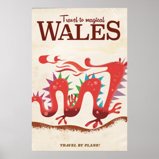 Voyage à Magic Wales poster vintage (Devant)