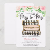 Voyage à thème Floral nuptiale Invitation (Devant / Derrière)