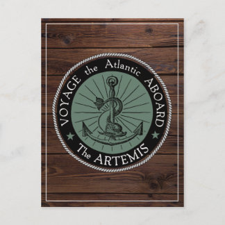 Voyage Aboard van het Briefkaart Artemis