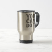 Voyage Accrochez-vous là-dedans Mug de café à deux tons (Devant droit)