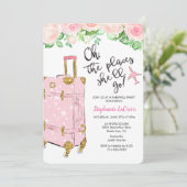 Voyage Adieu Thématique Départ Invitation de fête (Debout devant)