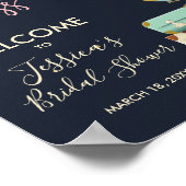 Voyage Affiche de bienvenue de douche nuptiale Mll (Coin)